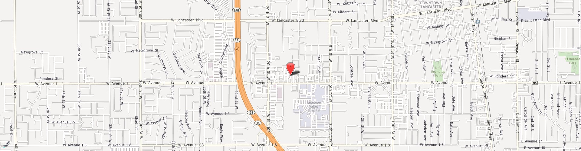 Location Map: 1739 W Avenue J Lancaster, CA 93534